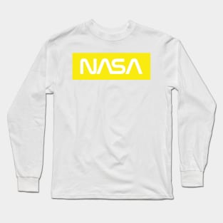 NASA Box Logo - Yellow 2 Long Sleeve T-Shirt